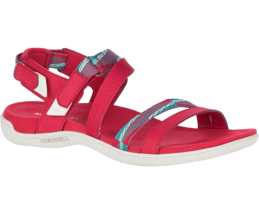 Sandálias Senhora - Merrell District Mendi Backstrap - Vermelhas - QBP013248